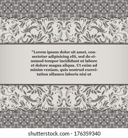 Vintage background, royal luxury, ornamental pattern design, EPS10