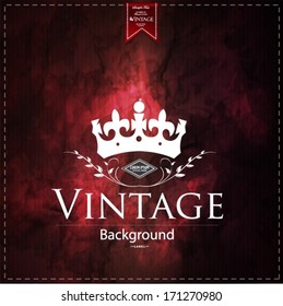 Vintage background, royal, red