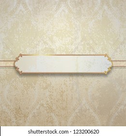 vintage background with seamless pattern