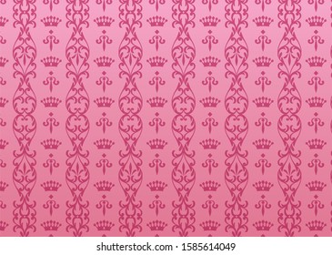 Vintage background. Seamless wall paper. 