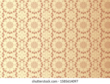 Vintage background. Seamless wall paper. 