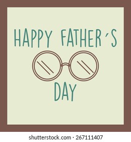 Vintage background with some elements for father's day. Vector illustration
