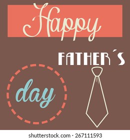 Vintage background with some elements for father's day. Vector illustration