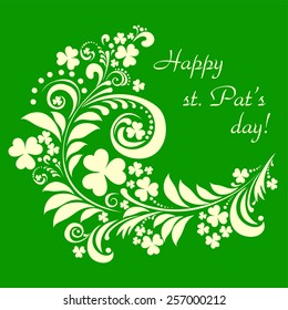 Vintage background for St. Patrick's Days with place for your text. Vector Illustration