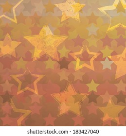 Vintage background with stars