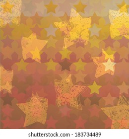 Vintage background with stars