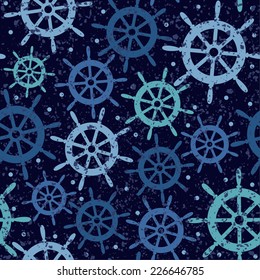 Vintage background. Steering wheel pattern. 