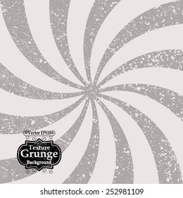 Vintage Background with Stripe Pattern. Grunge Sunburst Line.