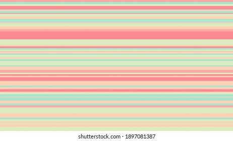 Vintage Background stripes el vector de línea horizontal sin soldadura geométrica. diseño de ilustración retro pastel