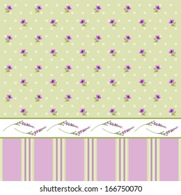 Vintage background in style of france provence with lavender