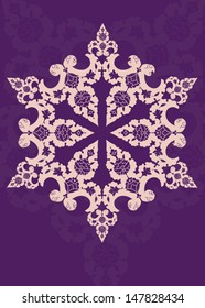 Vintage background stylized Ottoman motifs vector illustration