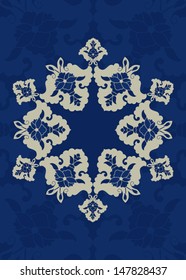 Vintage background stylized Ottoman motifs vector illustration