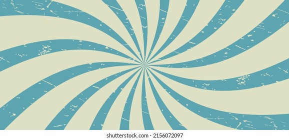 Vintage background. Sunlight pattern. Blue retro background. Old paper. Vector illustration