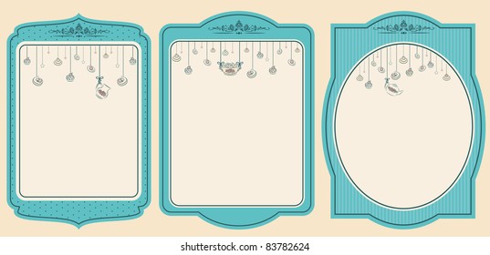 Vintage background with sweet cakes. Vector