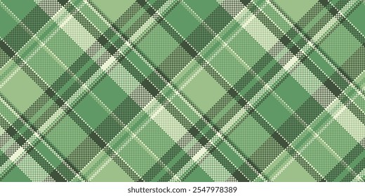 Vintage Hintergrund Tartan Textur, November Textil nahtlose Vektor. Gewebte Muster plaid Check Stoff in Pastellfarben und grünen Farbpalette.