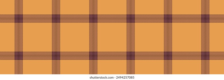 Antiguas textura de fondo textil, tela de la perfección patrón de tartán. Color a cuadros de Vector sin costuras en la paleta de colores naranja y rojo.