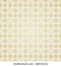 Vintage Background Traditional Ottoman motifs.Decorative white seamless pattern in mosaic ethnic style.Vector illustration