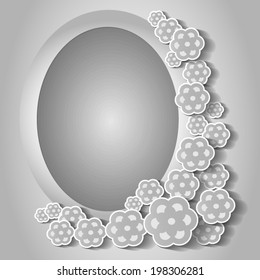 Vintage background, vector frame illustration