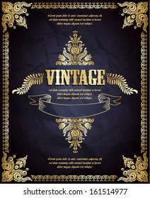 Vintage background. Vector illustration.