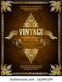 Vintage background. Vector illustration. 