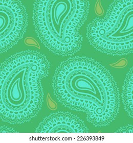 vintage background. Vector background for textile design. Wallpaper, background, web design. Turkish cucumber pattern.