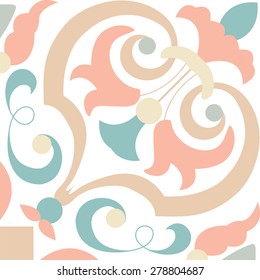 Vintage background - Victorian tile in vector