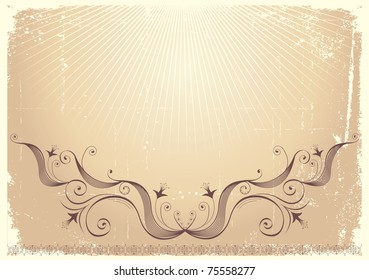 vintage background with vignettes.Abstract paper for text