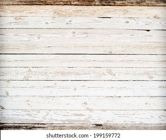 Vintage background of weathered painted wooden plank. Vector illustration