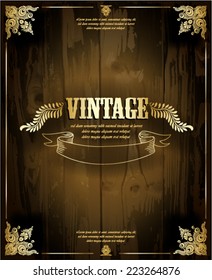 Vintage background. Wood texture.