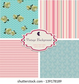 vintage backgrounds, romantic design