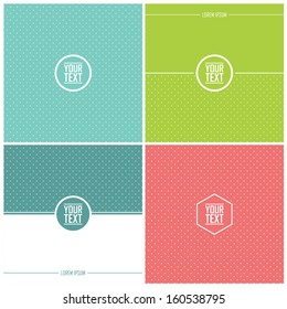 Vintage backgrounds set