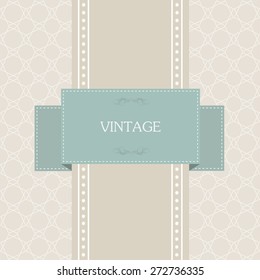 Vintage background.Vintage design template.Abstract vector illustration.
