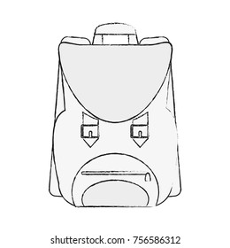 Vintage backpack isolated