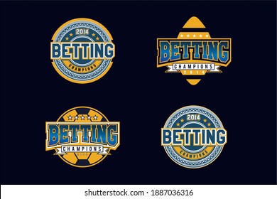 Vintage Badge Betting Champions Gambler for betting games and gambler event Poker Championship 