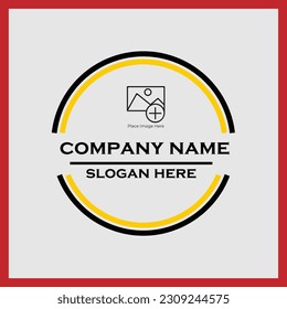 vintage badge blank retro logo design