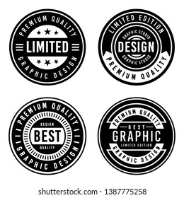 A Vintage badge design set.