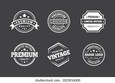 Vintage Badge Design Set, Vintage Logo Design