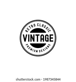Vintage Badge Emblem Retro Classic Premium Logo Tamplate Vol.04