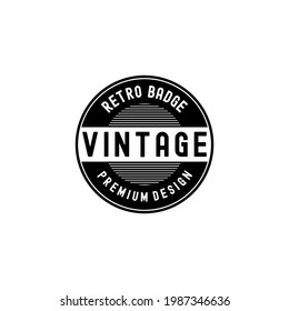 Vintage Badge Emblem Retro Classic Premium Logo Tamplate Vol.03