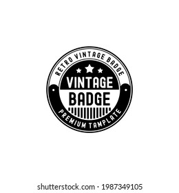 Vintage Badge Emblem Retro Classic Premium Logo Tamplate