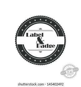 vintage badge label