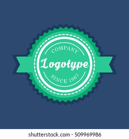 Vintage badge and label template. Design logotype elements. Retro tag emblem. Vector