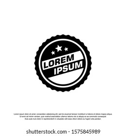 vintage badge logo design vector