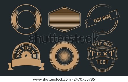 Vintage badge logo set 2