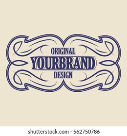 Vintage badge. Logo template. Design elements. Vector illustration.