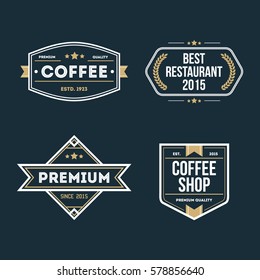 Vintage badge set