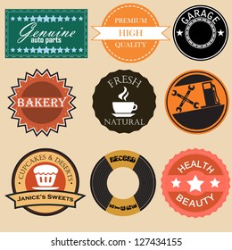 Vintage badges