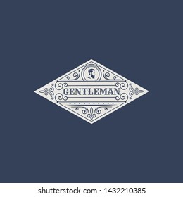 vintage badges of barber shop, haircut and emblems