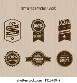 Vintage badges Editable EPS 10 vector