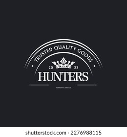 Vintage Badges emblem hunters vector dessign templates